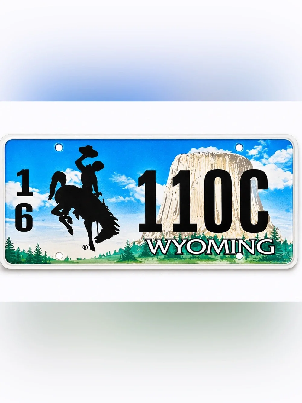 Wyoming License Plate